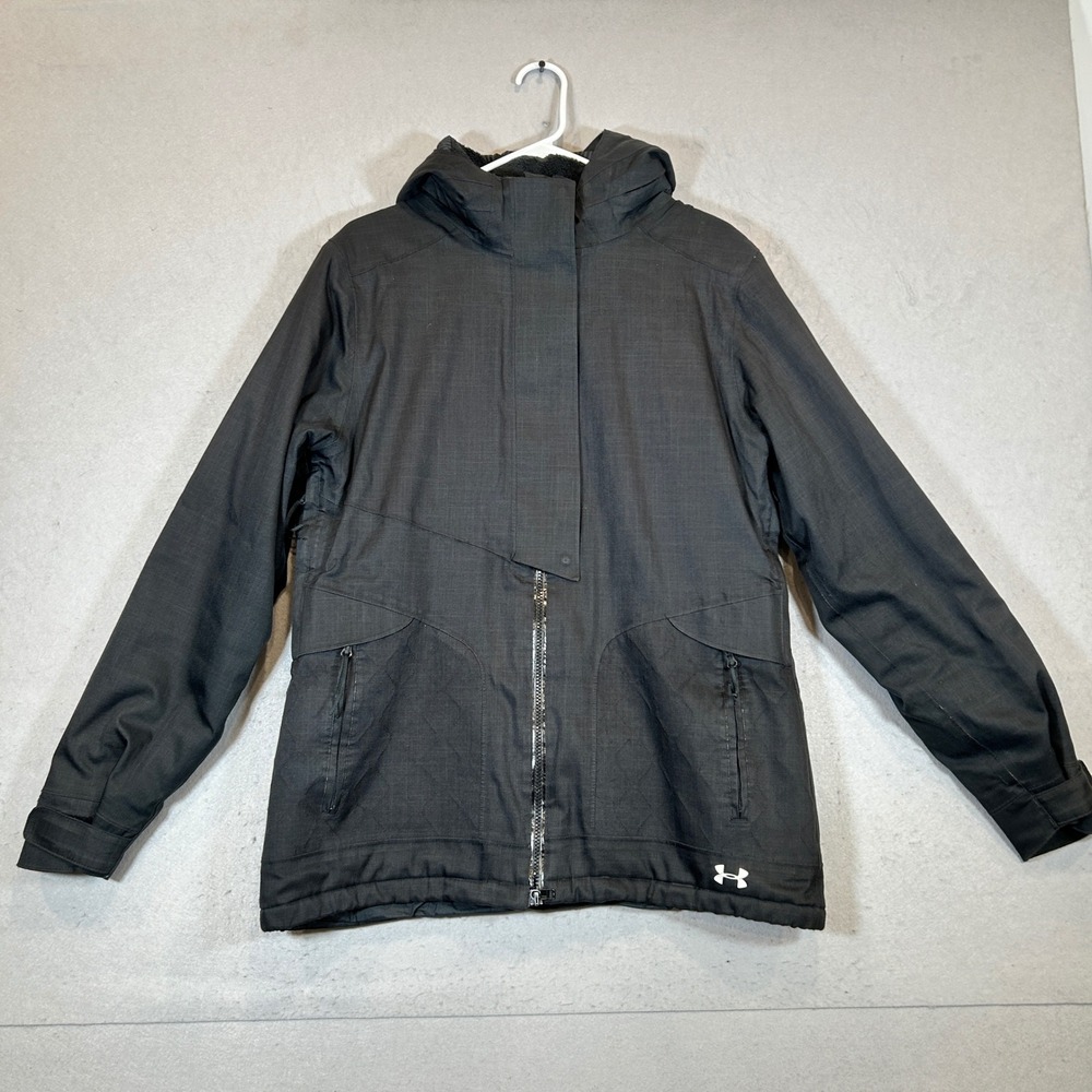 Under Armour Storm Jacket Womens Large Black ColdGear Infrared Primaloft